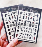 Goth Nail Decals - Moon Goddess Market