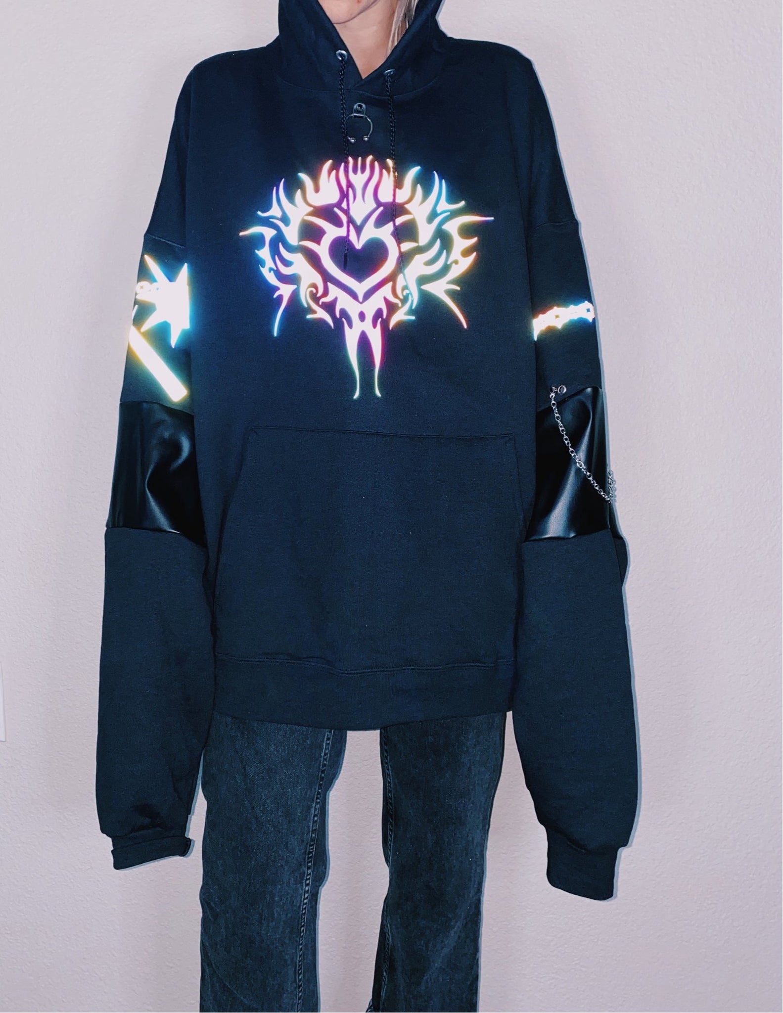 OOAK Oversized XXL Hoodie - Moon Goddess Market