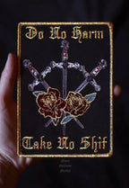 Do No Harm Take No Shit Large Iron On Back Patch - Moon Goddess Market