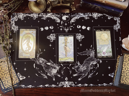 12" x 18" Tarot Roll Up Mat by Moon Goddess Market - Moon Goddess Market