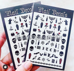Halloween Horror Nail Decals - Moon Goddess Market