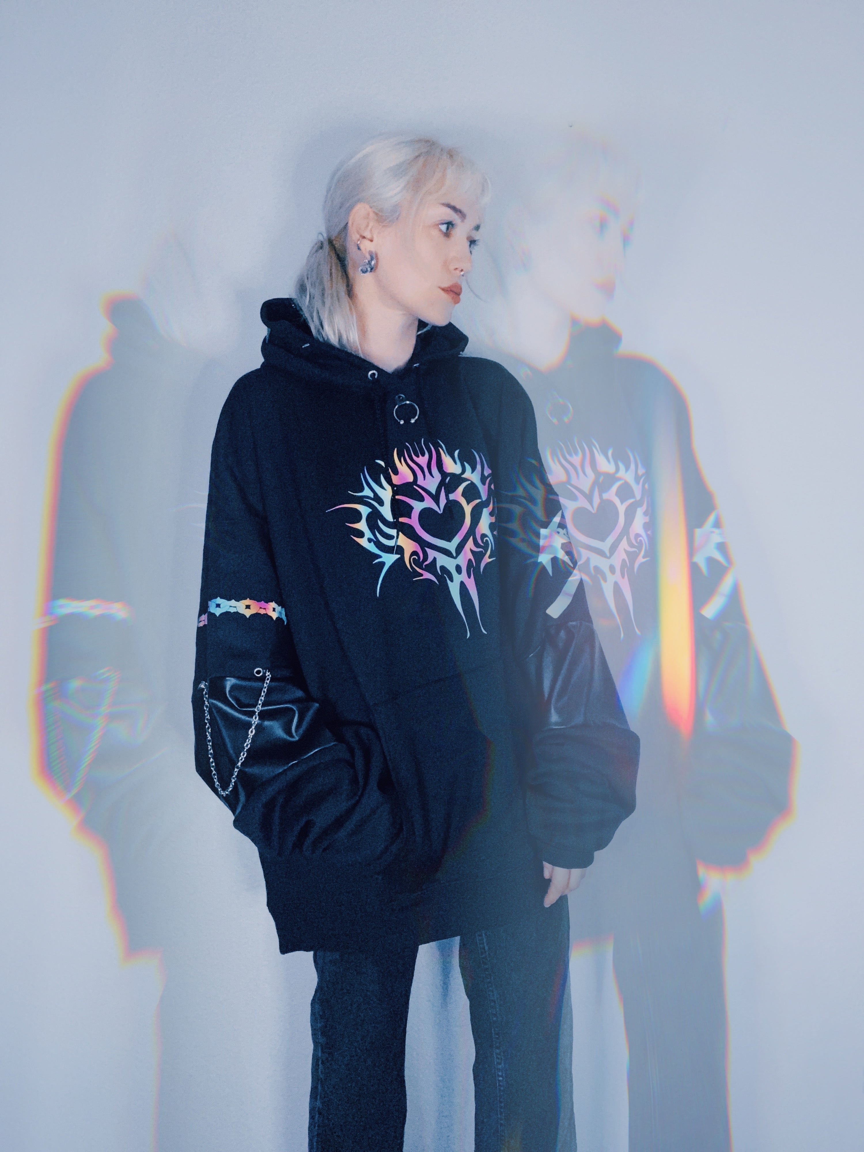 OOAK Oversized XXL Hoodie - Moon Goddess Market