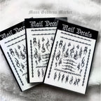 Y2k Tribal Nail Decals - Moon Goddess Market