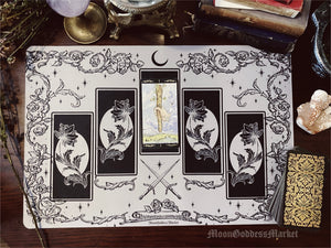 12" x 18" Tarot Desk Mat by Moon Goddess Market - Moon Goddess Market