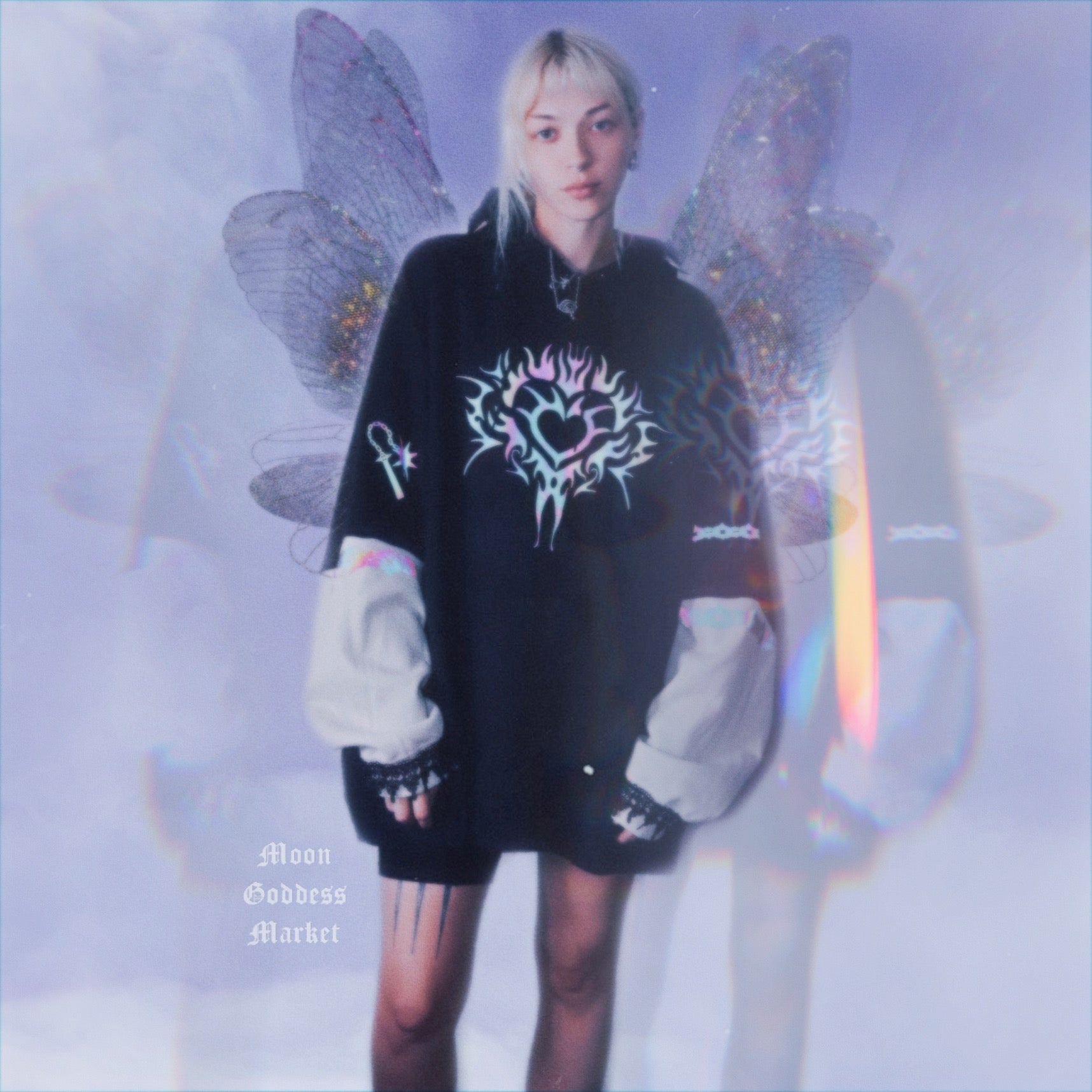 OOAK Oversized XXL Hoodie - Moon Goddess Market