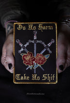 Do No Harm Take No Shit Large Iron On Back Patch - Moon Goddess Market