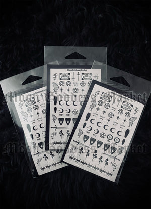 Ouija Witchy Occult Nail Decals - Moon Goddess Market