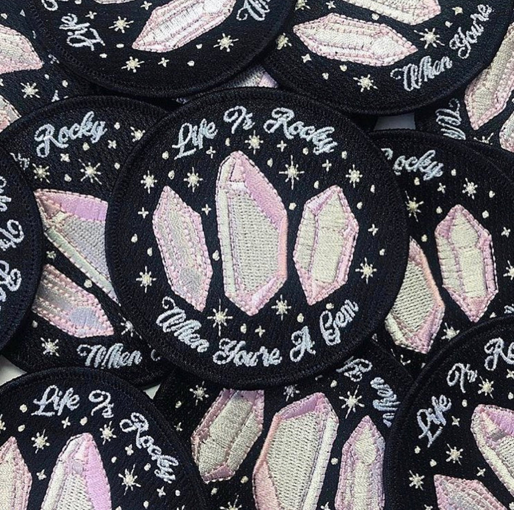 Black Life Is Rocky When You're A Gem Patch - Moon Goddess Market