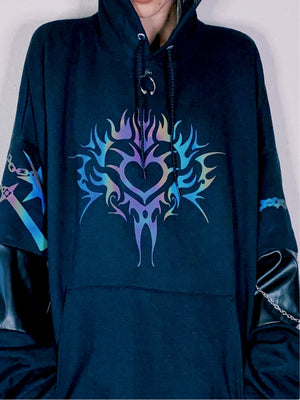 OOAK Oversized XXL Hoodie - Moon Goddess Market